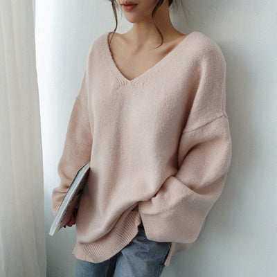 Slimming knit sweater