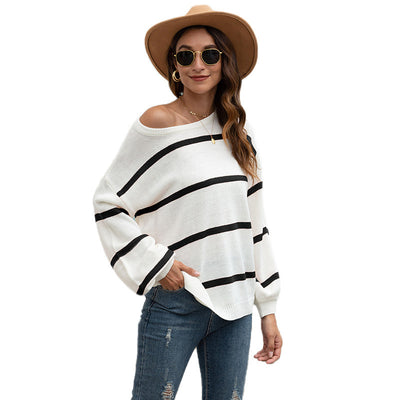 Monochrome knit sweater