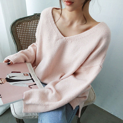 Slimming knit sweater