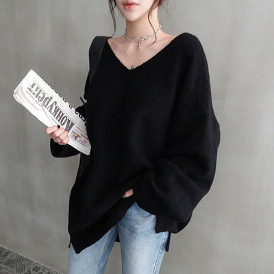 Slimming knit sweater