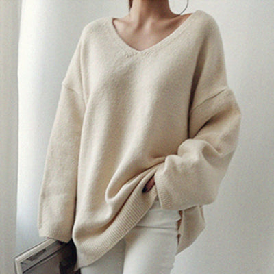 Slimming knit sweater